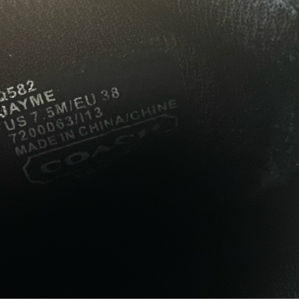 Coach Jayme Black/Silver Sneakers - Picture 6 of 6